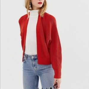 ASOS Design mixed rib cardigan in recycled blend